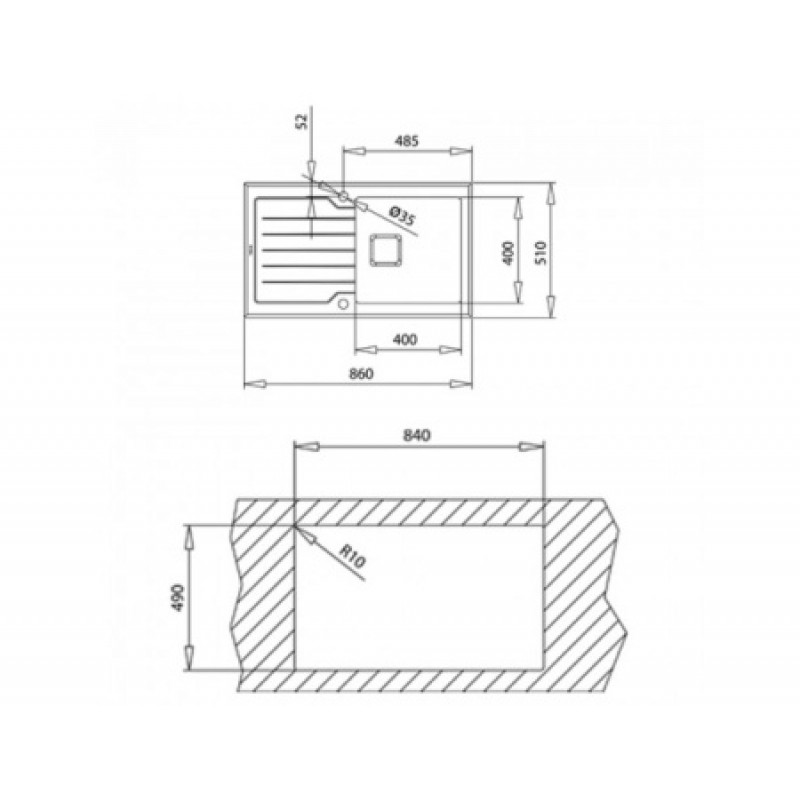 Кухонная мойка TEKA DIAMOND 115100011