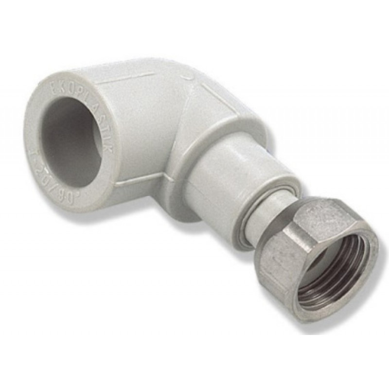 Колено Wavin Ekoplastik 20х3/4" НГ SKOM02025X