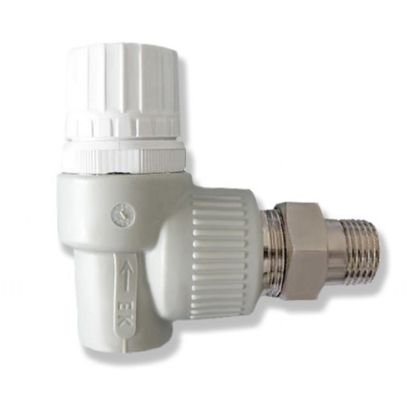 Кран шаровый радиаторный Wavin Ekoplastik 20х1/2" SVER020KXX