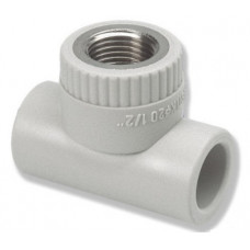 Тройник Wavin Ekoplastik 25х3/4" ВР STKI02525X