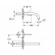 Смеситель для раковины встроенный Grohe Atrio NEW (наружная часть) 19287003