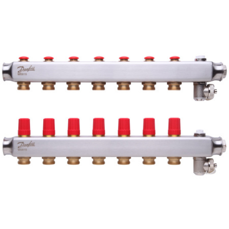 Колектор Danfoss SSM 7+7 088U0807