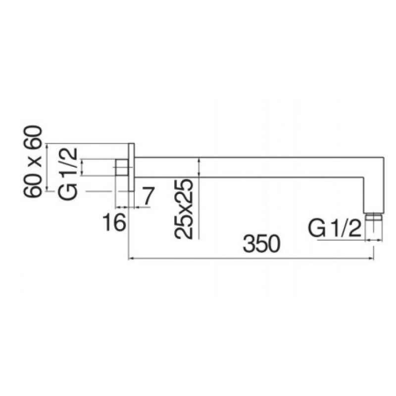 Настенный кронштейн Nobili 350 мм AD138/24BM