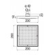 Верхній душ Nobili 200x200 мм AD139/17CBM