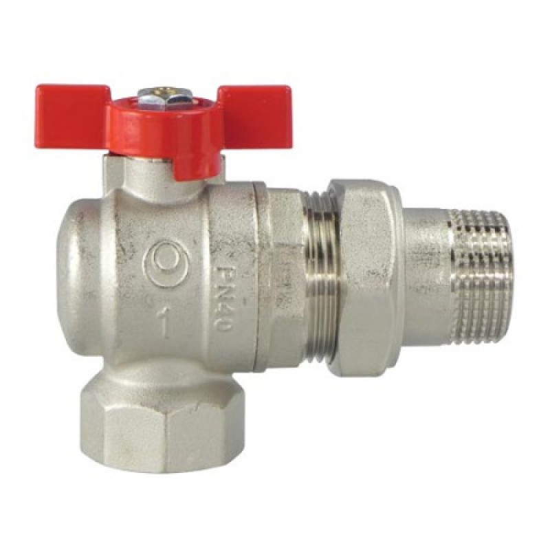 Кран шаровый IVR 3/4" НВ с американкой