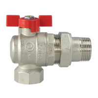Кран шаровый IVR 1/2" НВ с американкой
