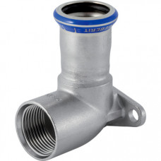 Водорозетка Geberit Mapress из нержавеющей стали 90°: d=18мм, Rp=1/2", L1=4.3см