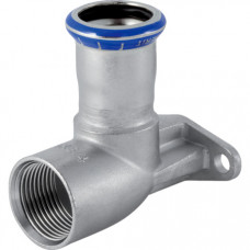 Водорозетка Geberit Mapress из нержавеющей стали 90°, с уступом: d=15мм, Rp=1/2", L1=6.5см