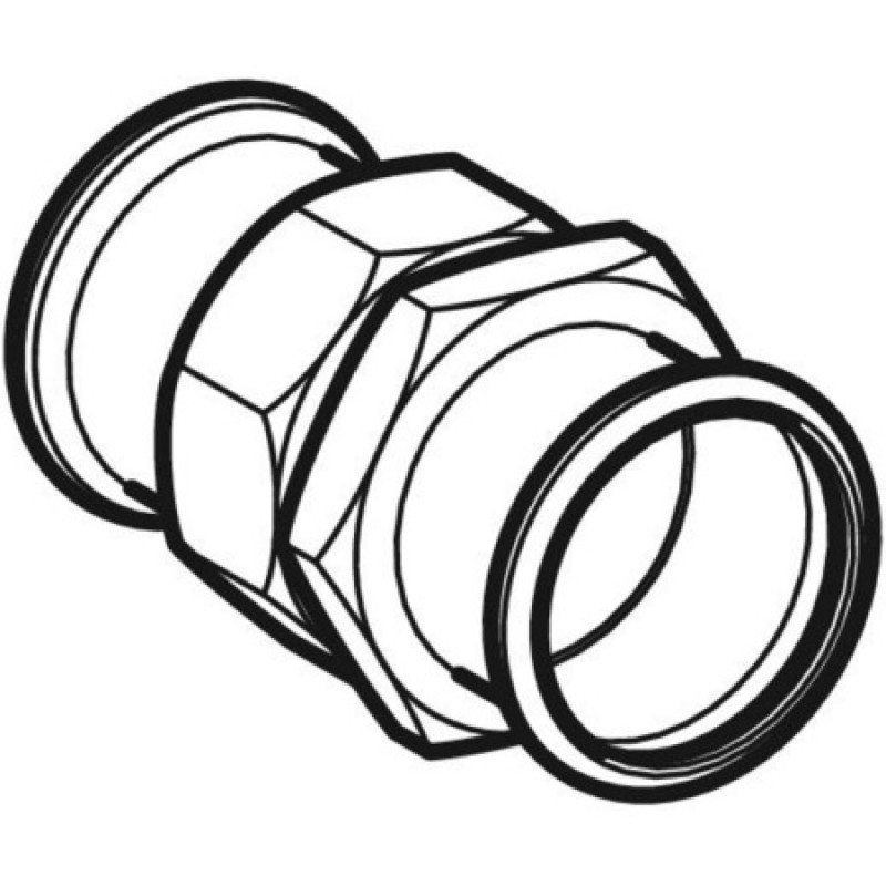 Резьбовое соединение Geberit Mapress из нержавеющей стали: d=35мм, G=1 1/2"