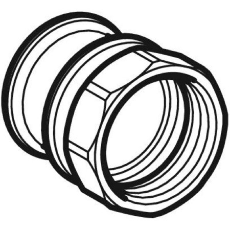 Переходник Geberit Mapress из углеродистой стали, с внутренней резьбой: d=15мм, Rp=3/8"