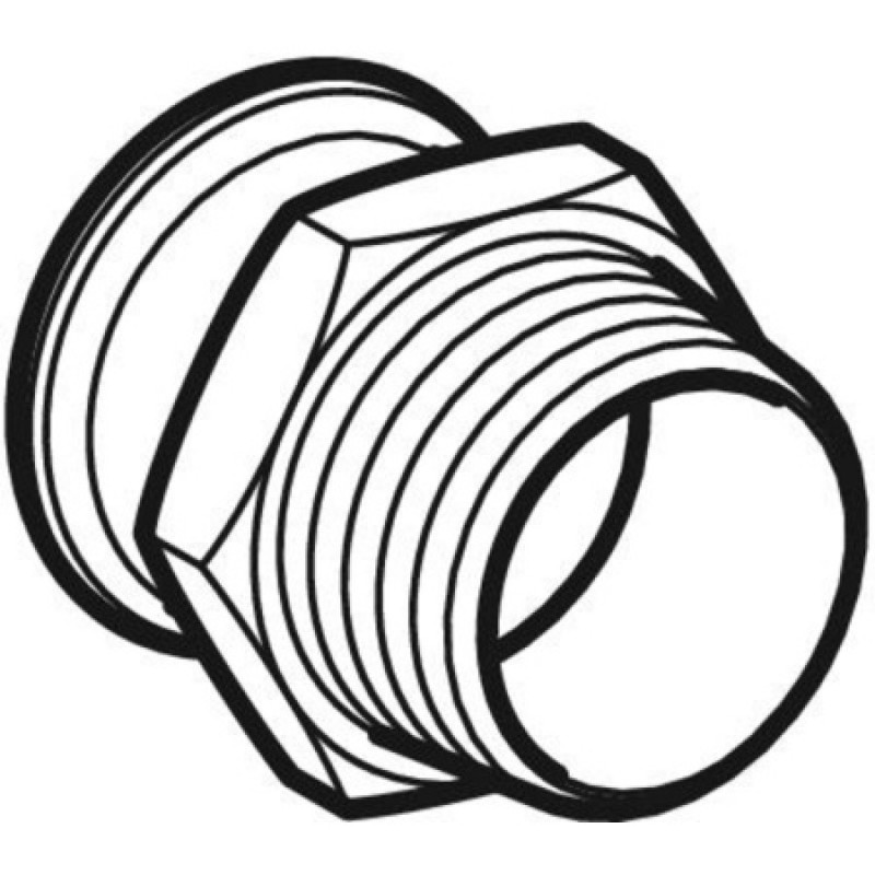 Переходник Geberit Mapress из углеродистой стали, с наружной резьбой: d=76.1мм, R=2 1/2"