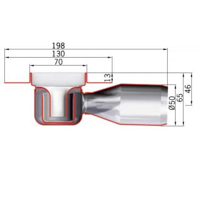 Душовий канал ACO ShowerDrain C-line 408743