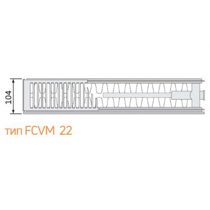 Сталевий радіатор Purmo Plan Ventil Compact 22 тип 900х900 мм