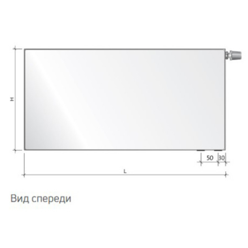 Сталевий радіатор Purmo Plan Ventil Compact 22 тип 900х900 мм