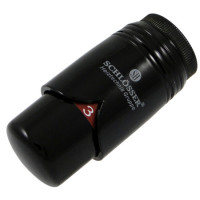 Термостатическая головка Schlosser BRILLANT SH (М30х15) черная (RAL 9005) 600200014