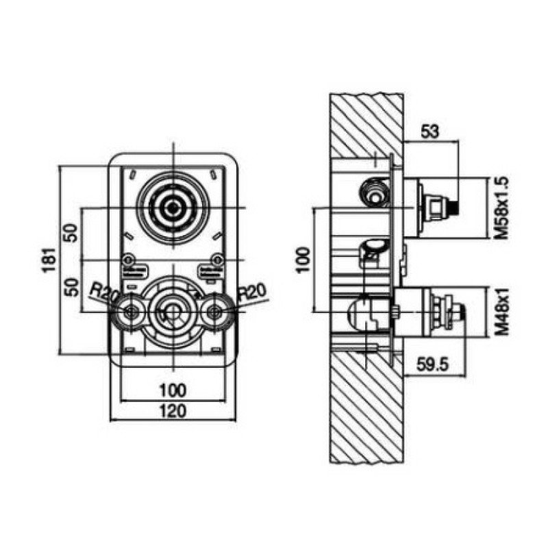 Встроенная часть смесителя Nobili WE42801CR