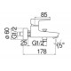 Смеситель для ванны Nobili Acqaviva W103110/1CR