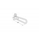 Поручень настенный для ЛОФВ ROCA Access Comfort 800 мм A816933001