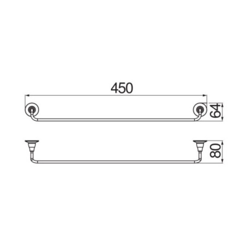Утримувач рушника Nobili Neoclassic ACCP20/450CR