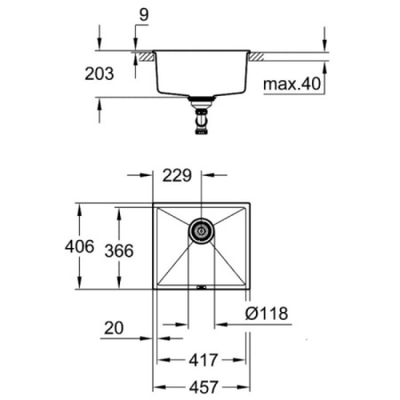 Кухонная мойка Grohe K 700 31653AP0