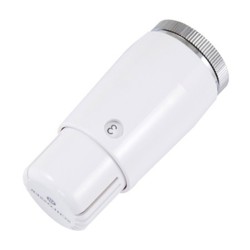 Термостатическая головка Schlosser MINI Diamant (M30X15) белая 601100033