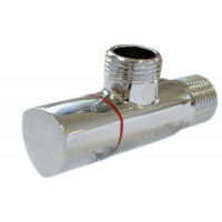 Кран сантехнічний Schlosser кутовий DN15 GZ 1/2" x 1/2" хром 606000018
