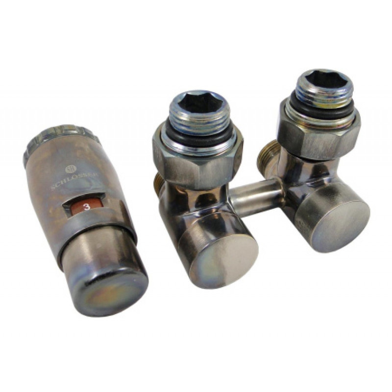 Комплект эксклюзивных узлов угловой GZ 3/4 x M 22х15 термоголовка Mini Technoline 601000072