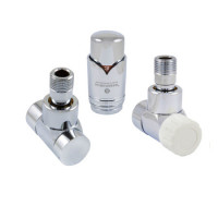 Комплект термостатический Schlosser LUX угловой GZ 1/2 х 15 mm Cu хром 603700004