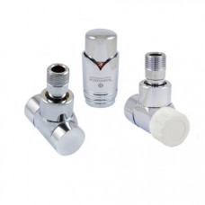 Комплект термостатический Schlosser LUX угловой GZ 1/2 х 16x2 mm PEX хром 603700034