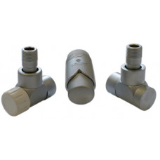 Комплект термостатический Schlosser LUX угловой GZ 1/2 х 16x2 mm PEX сатин 603700037