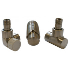 Комплект термостатический Schlosser LUX осевой левый GZ 1/2 х 16x2 mm PEX сталь 603700042