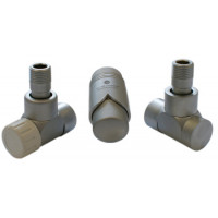 Комплект термостатический Schlosser LUX угловой GZ 1/2 х 15 mm Cu сатин 603700067
