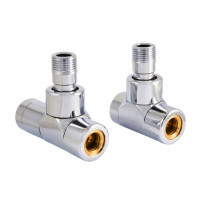Комплект з ручним регулюванням Schlosser LUX кутовий GZ 1/2 х 15 mm Cu хром 606300011