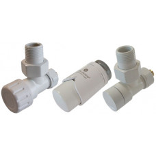Комплект термостатичний Schlosser Elegant кутовий GZ 1/2 x 16x2 mm PEX білий 604200012