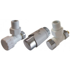 Комплект термостатичний Schlosser Elegant кутовий GZ 1/2 x 16x2 mm PEX білий-хром 604200016