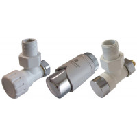 Комплект термостатичний Schlosser Elegant кутовий GZ 1/2 x GW 1/2 білий-хром 604200123