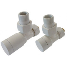 Комплект Schlosser Elegant с ручным регулированием угловой GZ 1/2 x 16x2 mm PEX белый 604200002