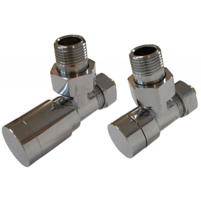 Комплект Schlosser Elegant с ручным регулированием угловой GZ 1/2 x 15mm Cu хром 604200003