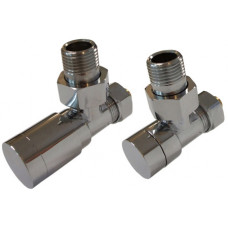Комплект Schlosser Elegant с ручным регулированием угловой GZ 1/2 x 16x2 mm PEX хром 604200004