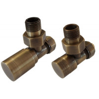 Комплект Schlosser Elegant з ручним регулюванням кутовий GZ 1/2 x 15mm Cu антична латунь 604200043