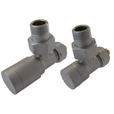 Комплект Schlosser Elegant с ручным регулированием угловой GZ 1/2 x 15mm Cu сатин 604200047