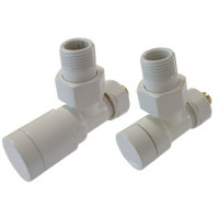 Комплект Schlosser Elegant з ручним регулюванням кутовий GZ 1/2 x GW 1/2 білий 604200101
