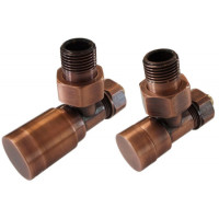 Комплект Schlosser Elegant с ручным регулированием угловой GZ 1/2 x GW 1/2 античная медь 604200104