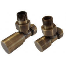 Комплект Schlosser Elegant с ручным регулированием угловой GZ 1/2 x GW 1/2 античная латунь 604200105