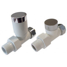 Комплект Schlosser Elegant с ручным регулированием прямой GZ 1/2 x GW 1/2 белый-хром 604200113