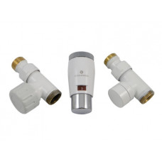 Комплект термостатический Schlosser Elegant Mini прямой GZ 1/2 x M22x15 белый-хром (М30х15) 603400044