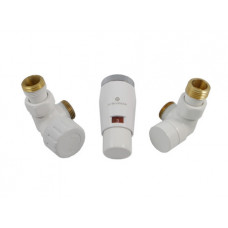 Комплект термостатический Schlosser Elegant Mini осевой GZ 1/2 x M22x15 белый (М30х15) 603400045