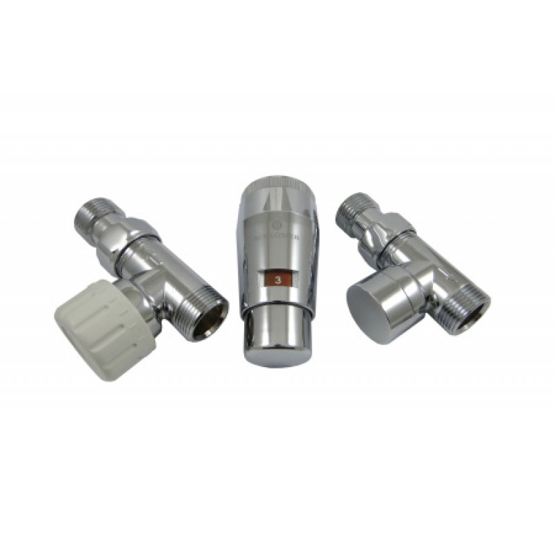 Комплект термостатический Schlosser Elegant Mini прямой GZ 1/2 x M22x15 хром (М30х15) 603400049