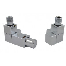 Комплект термостатический Schlosser Square осевой GZ 1/2 x 15 mm Cu хром 605800008