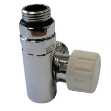 Термостатический Клапан Schlosser Combi Plusосевой левый GZ 1/2 x 15 mm Cu хром 604900010